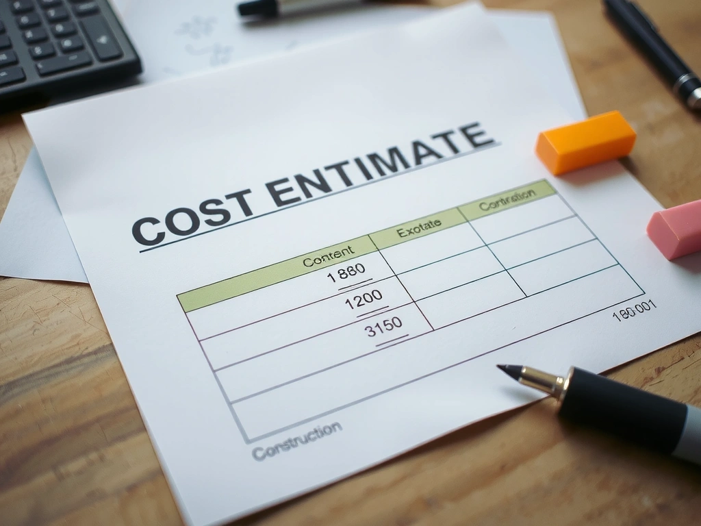 Extrait de devis annoté